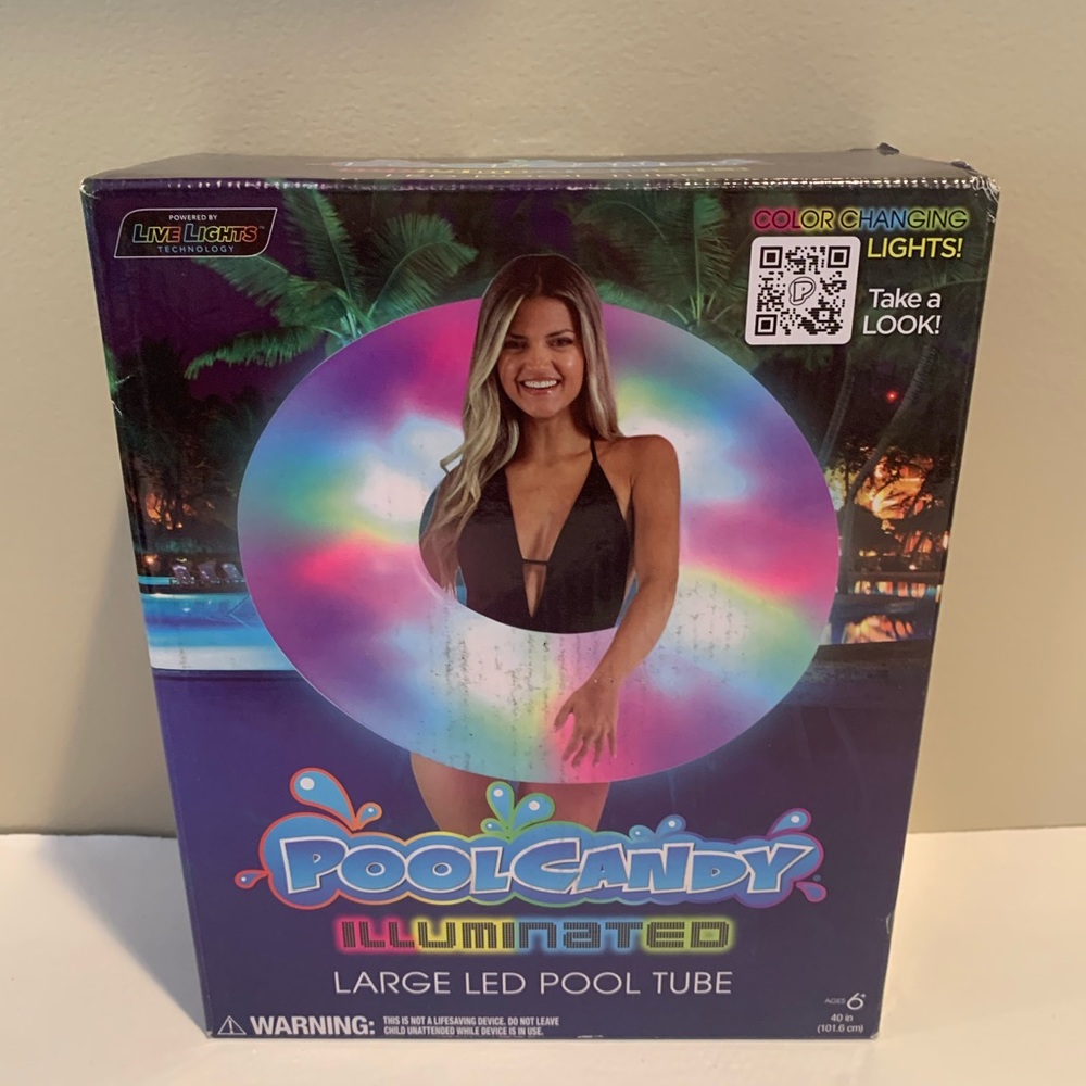 Pool Candy‎ Illuminated Large Color Changing LED Pool Float Tube 40"